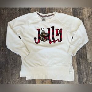 Simply Southern White 'Jolly' Sweatshirt